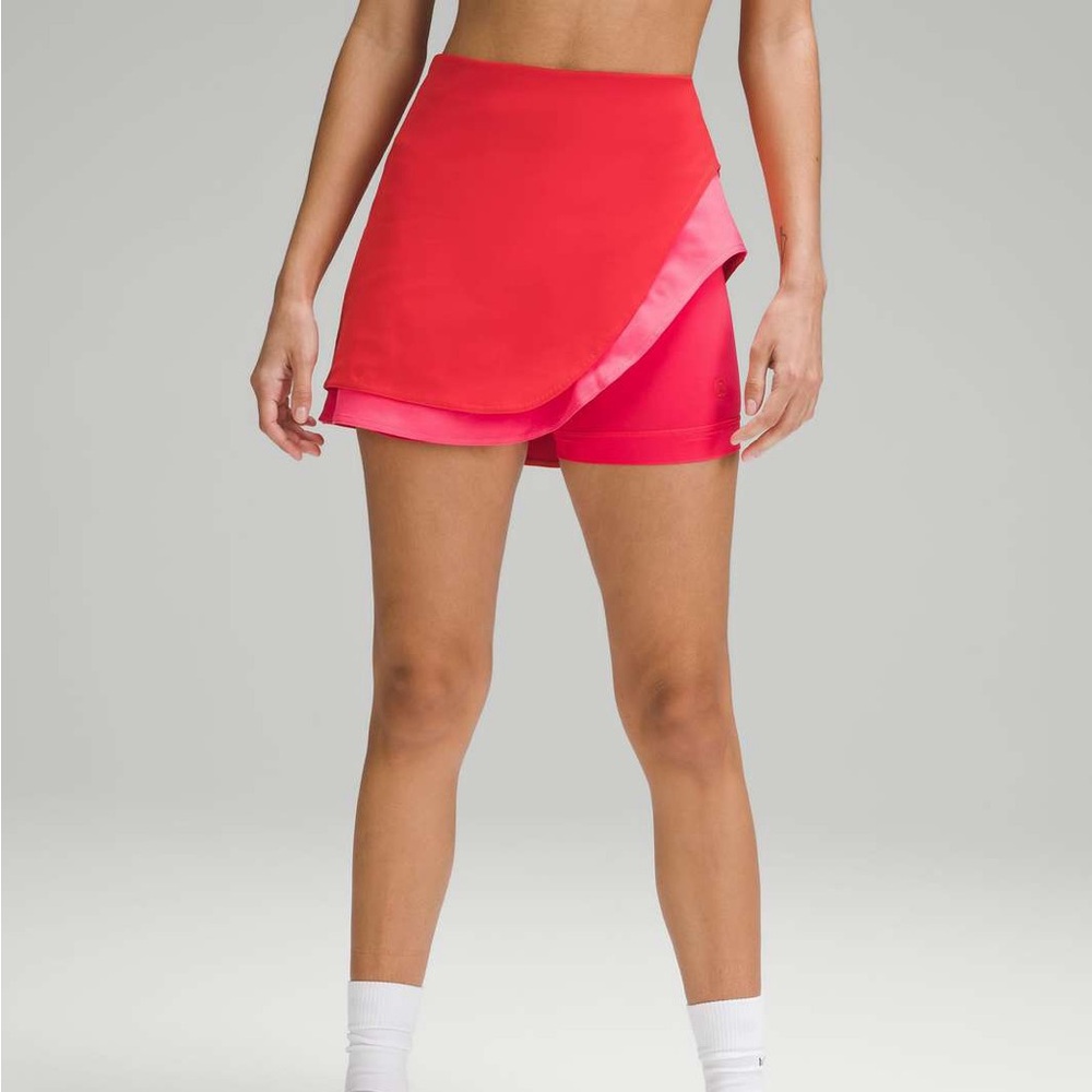 Lululemon asymmetrical high rise tennis skirt